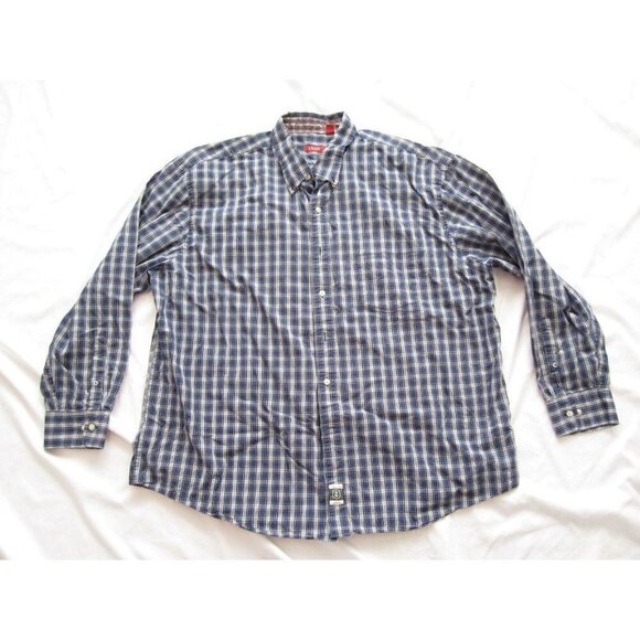 Men's Izod Heritage Tartan Plaid Button Up Long Sleeve Shirt Sz XXL (MT202) - Picture 1 of 9